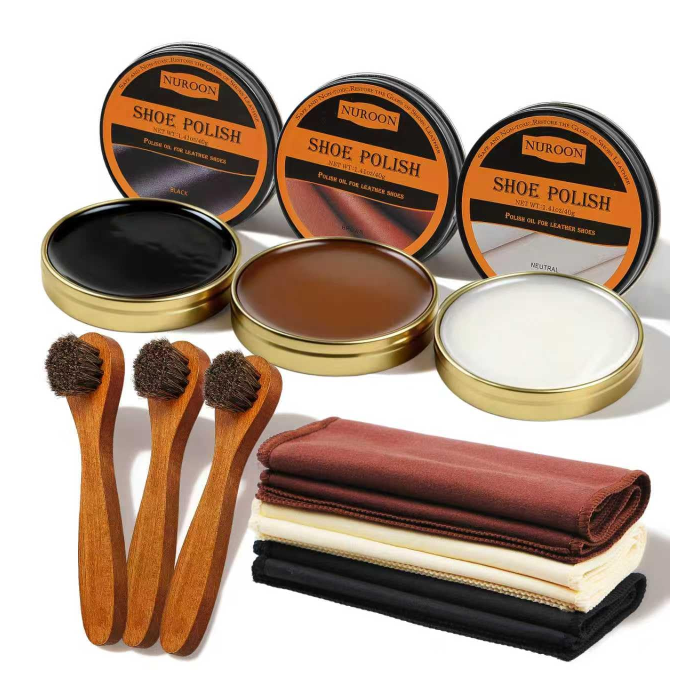 Shoe Polish Set Black product photo